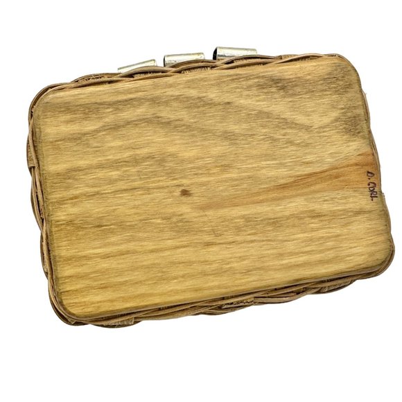 Handmade Basket Live Laugh Love Metal Accents Wood Base and Handle Small Cute - Picture 8 of 16